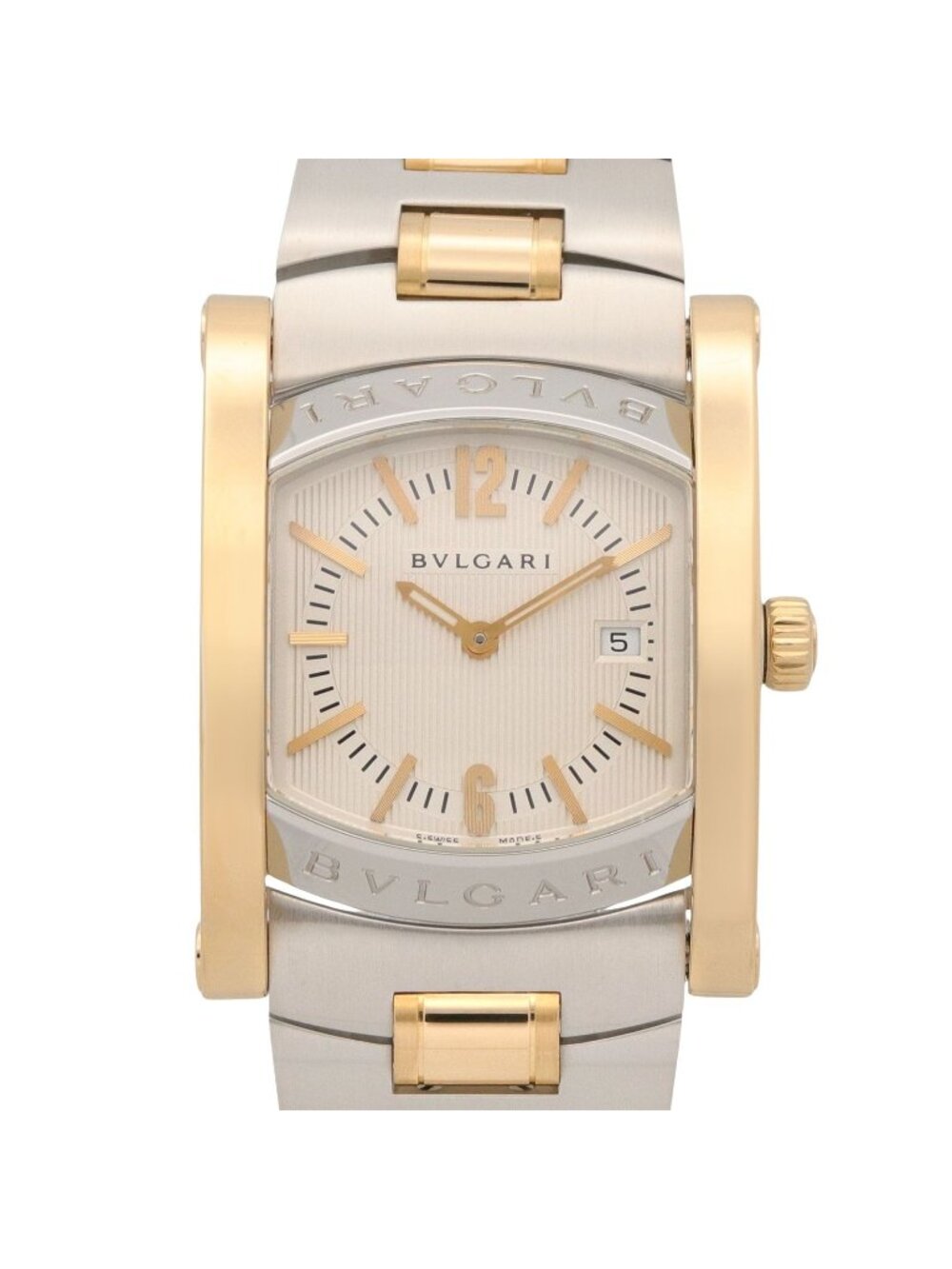 Bvlgari Watch Assioma Silver 18k Stainless Steel
